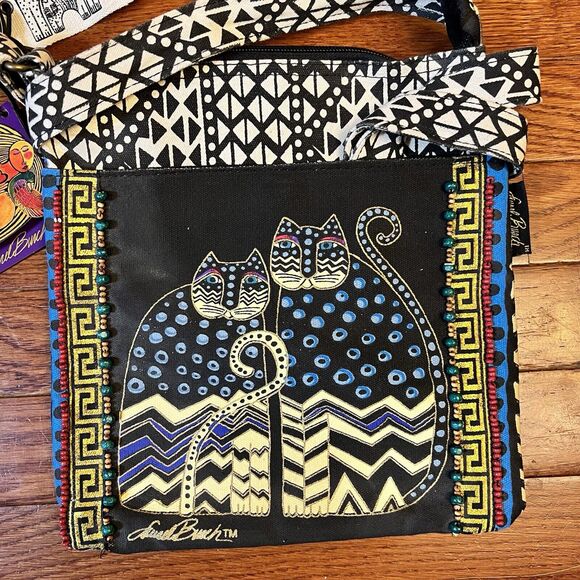 LAUREL BURCH Cat Kitten Egyptian Turquoise Crossbody Purse NWT - Picture 11 of 11